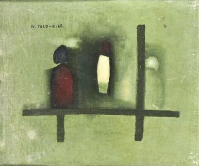 WITOLD-K (né en 1932)* SANS TITRE, 1968

Huile sur toile signée et datée en haut...