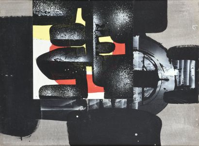 Ladislas KIJNO (1921-2012)* SANS TITRE, 1969

Technique mixte et collage sur

carton...
