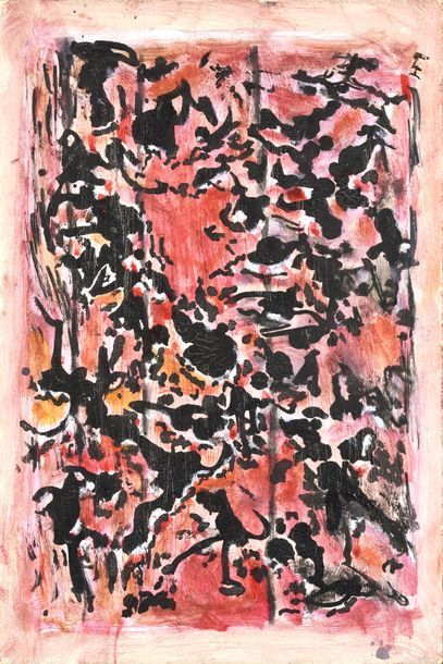 Henri MICHAUX (1889-1984) SANS TITRE, 1984

Acrylique et encre sur carton monogrammé...