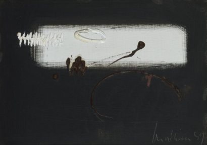 Georges MATHIEU (1921-2012) SANS TITRE, 1959

Huile sur toile signée et datée en...