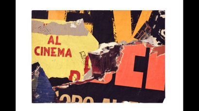 Mimmo ROTELLA (1918-2006) SANS TITRE, 1961
Décollage d’affiche sur papier signé au...