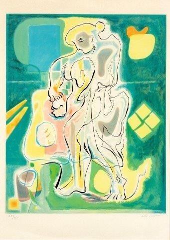 MASSON André (1896-1987) Composition à la femme

Lithographie en couleurs sur papier...