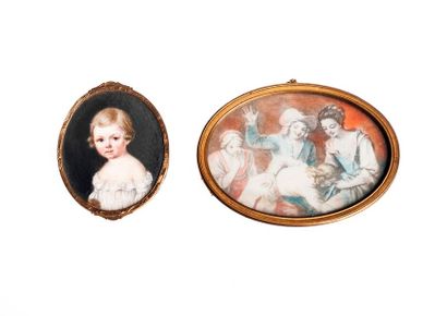 null MINIATURE ovale

Portrait de fillett

signée en bas au milieu Andrieux 1841