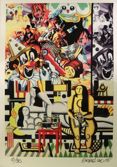 ERRO (né en 1932) ERRÓ (né en 1932)
Sans titre (Hommage à Fernand Léger)
Digigraphie...