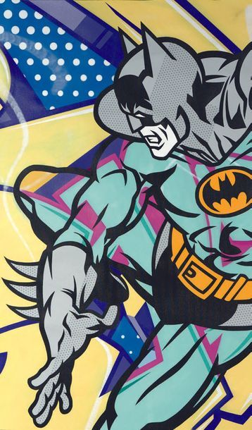 SEEN (Américain, né en 1961) SEEN (Américain, né en 1961) Batman, 2017 Peinture aérosol...