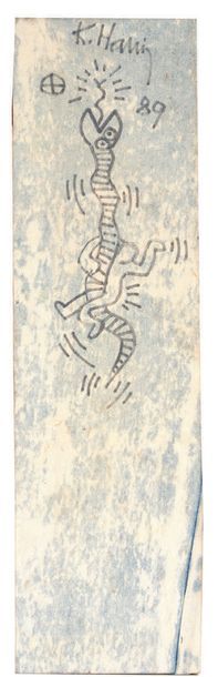 Keith Haring (1958-1990) KEITH HARING (1958-1990) Untitled (Snake), 1989 Marqueur...