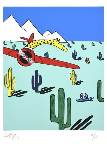 Francky BOY (Né en 1954) FRANCKY BOY (born in 1954)

Girafe avion, 1992

Screenprint...