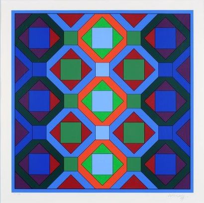 VASARELY Victor (1906-1997) VASARELY Victor (1906-1997)

Composition géométrique

Sérigraphie...