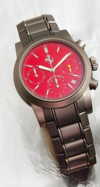 GIRARD-PERREGAUX (Chronographe Pour Ferrari / Red Titane réf. 8028), vers 2007 Chronographe...