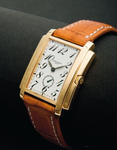 PATEK PHILIPPE (Curvex Gondolo / Or jaune réf. 5024J 001), vers 2002 Elégante montre...