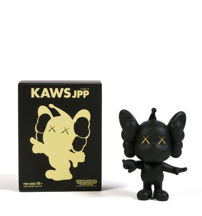 KAWS (Américain, né en 1974) JPP (Noir), 2008
Figurine en vinyle peint
Empreinte...