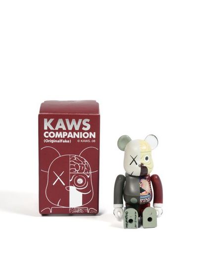 KAWS (Américain, né en 1974) Bearbrick Dissected 100% (Marron), 2008

Figurine en...