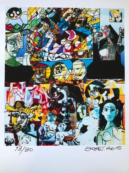 ERRÓ Gudmundur (Français, né en 1932) Picasso Panorama, 2015

Estampe en couleurs...
