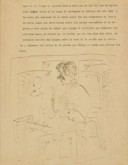 Pablo Picasso (1881-1973) Pablo PICASSO (1881-1973)

PAINTING DEALER, CIRCA 1940

Ink...
