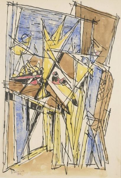 Marcel JANCO (1895-1984) Marcel JANCO (1895-1984)

AT THE WINDOW- DADA, 1928

Watercolour...