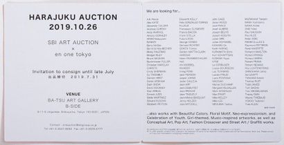 KAWS (né en 1974) SBI ART AUCTION «HARAJUKU AUCTION» CARD, 2019


Carton de la maison...
