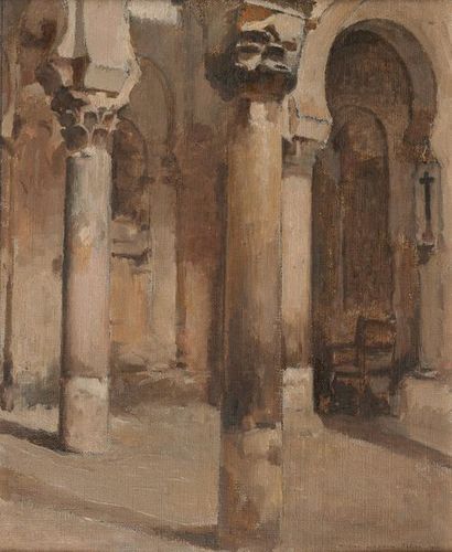 null William LAPARRA (1873-1920)
Colonnade
Huile sur toile marouflée sur panneau...