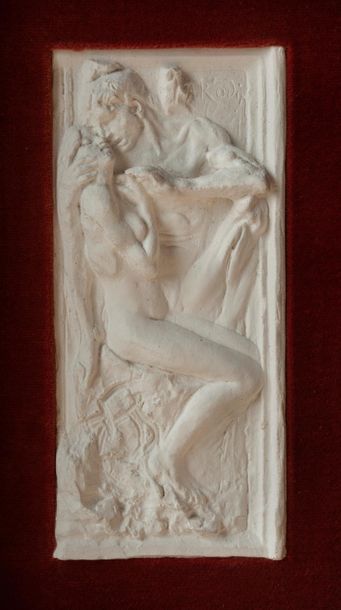 null Auguste RODIN (1840-1917)
Le baiser (esquisse pour le piédroit de droite de...