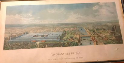 null "Panorama des palais de l'exposition universelle de 1878"
Lithographie en c...