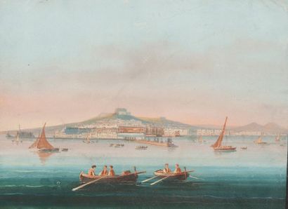 null Ecole Napolitaine du XIXe siècle
Vues de Capri
Deux gouaches.
A vue : 20,5 x...