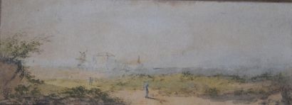 null Louis MOREAU (1883-?)
Paysage au moulin
Aquarelle gouachée sur papier
à vue...