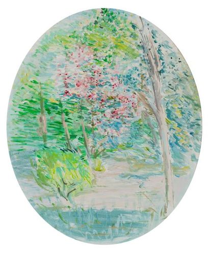 null Alain DURAFFOURD attribué à 
Arbres en fleurs
Huile sur isorel
60 x 50 cm.