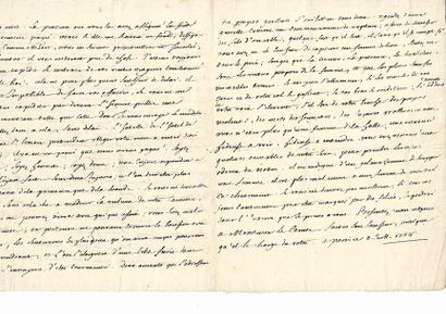 null Denis DIDEROT (Langres 1713-1784). Ecrivain et philosophe français.
Lettre autographe...