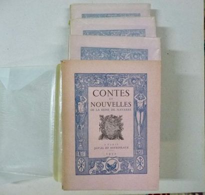 null Contes et nouvelles de la reine de Navarre in-4°, en 4 vol. Javal et Bourdeaux...