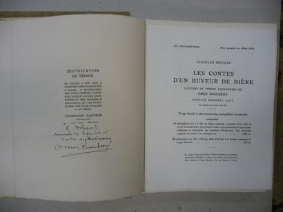 null Conte d’un buveur de bière de Charles Deulin in-4°, édition Emile Raoust à Lille,...