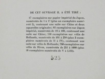 null Le Lys Rouge d’Anatole France, in-8°, édition de 1926 de Simon Kra, Paris. Illustrée...