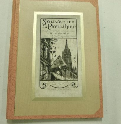 null Souvenirs du Paris d’hier, E. Herscher. 25 eaux-fortes originales de l’auteur,...