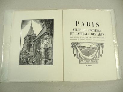 null Paris, ville de province et capitale des Arts, Louis Gillet, 1942. Edition originale...
