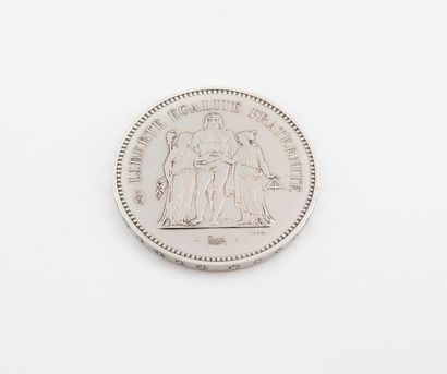 null Pièce de 50 Francs argent 1974