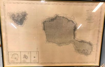 null Tahiti et Mooréa
D'après la levée de 1876 par le service hydrographique de la...