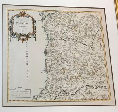 null Carte représentant "La partie septentrionale du Portugal par le Se ROBERT".