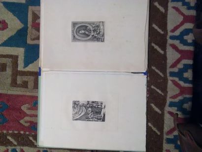null Louis MONZIES (1849-1930)
Suite complète de 8 gravures suis papier de Chine....