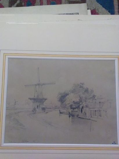 null « Rosterdam », 
1845, dessin au crayon graphite.
22 x 29 cm.
Provenance : vente...