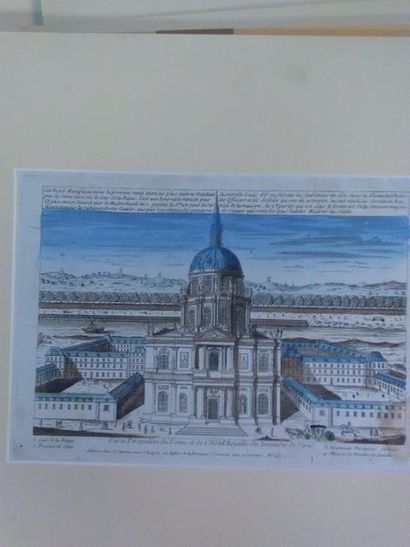 null CHEVREAU J. (imprimeur), 
«Vue et perspective du dôme et de l’Hôtel Royal des...