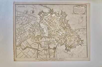 null « LISLE A STRONG Andrich City in the Earledon of Flander en 1708 », 
Gravé par...