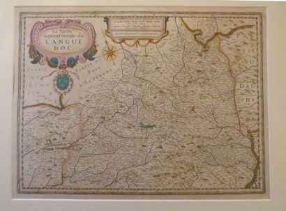 null «La Partie Septentrionale du Languedoc», 
Milieu du XVIIe siècle, 
Colorée.
41...