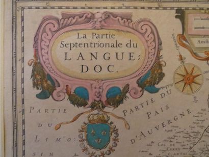 null «La Partie Septentrionale du Languedoc», 
Milieu du XVIIe siècle, 
Colorée.
41...