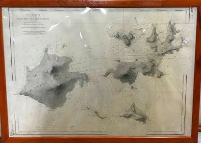 null Guadeloupe Plan des iles Saintes
D'après la levée de 1869 
Service hydrographique...