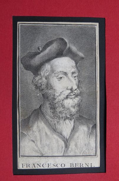 null Anonyme (graveur), 
«Francesco Berni (1497-1535)»
Gravure à l’eau-forte. 
13...
