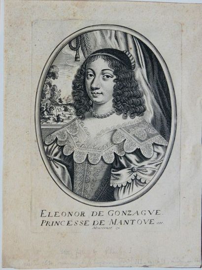 null Moncornet Balthazar (graveur 1600-1668), 
«Eléonor de Gonzague (princesse de...