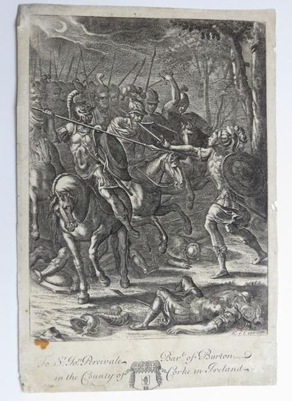 null Hollar Wenzel (graveur 1607-1677) 
«Perceval sur le champs de bataille à Cork...