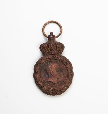 null Médaille en bronze Campagne de 1792 datée 1821.