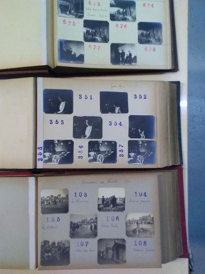 null 3 Albums de photos de 1908 à1910 pour un total de 800 photos : bord de mer –...