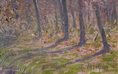 null Charles FRECHON (1856-1929)

Chemin bordé d’arbres

Huile sur toile signée en...