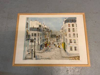 null Jacques BOUYSSOU (1926-1997)

Rue animée.

Estampe signée en bas à droite et...