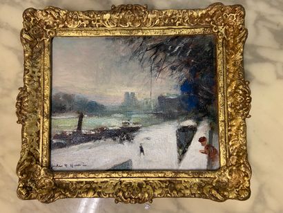 null Jules René HERVE (1887 - 1981)

Notre Dame sous la neige

Huile sur toile signée...